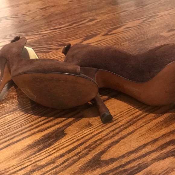 Terry de Havilland Brown Suede open toe heels - Picture 10 of 13